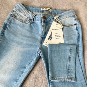 Light bright blue , skinny , new condition,